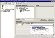 Use the extensive formula language in Crystal Reports with over 160 built-in and user-defined functions and operators to tightly control report formatting, complex logic and data selection